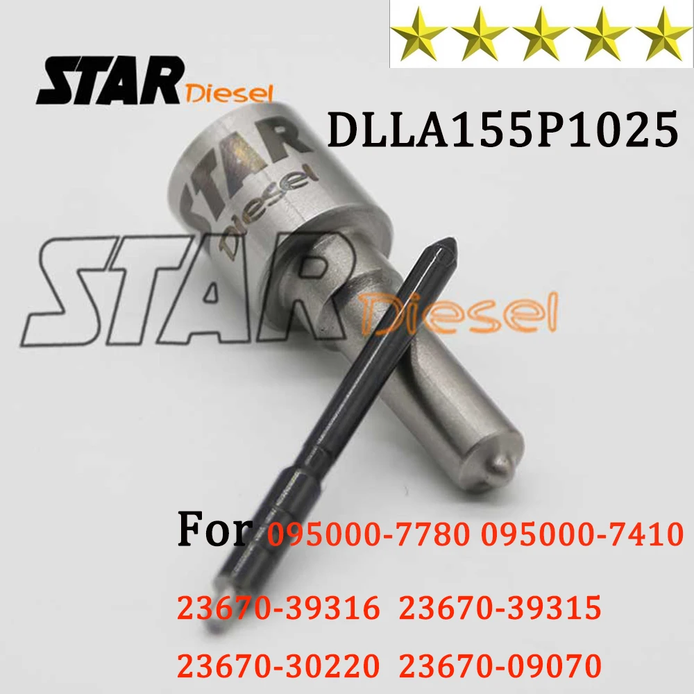 

STAR DIESEL Common Rail Nozzle DLLA155P1025 (093400-1025) For Toyota Hilux 23670-30280, 23670-39215, 095000-7780, 095000-7410