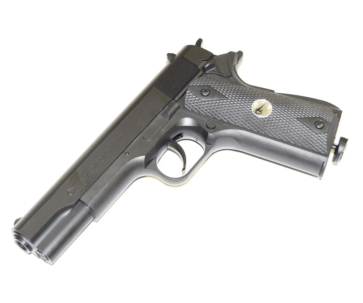 Gun pneumatic Borner clt125 (copy Colt M1911 Cal. 4 5mm plastic case). |