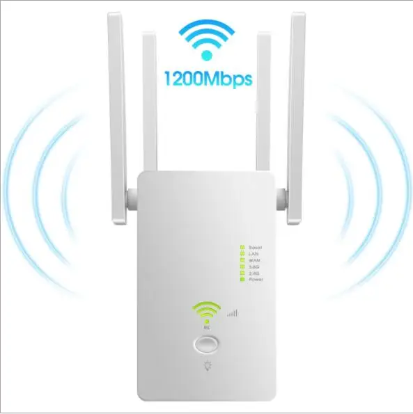 Двухдиапазонный Wi-Fi-удлинитель 1200 Мбит/с антенны 4x5 дБи ретранслятор сигнала