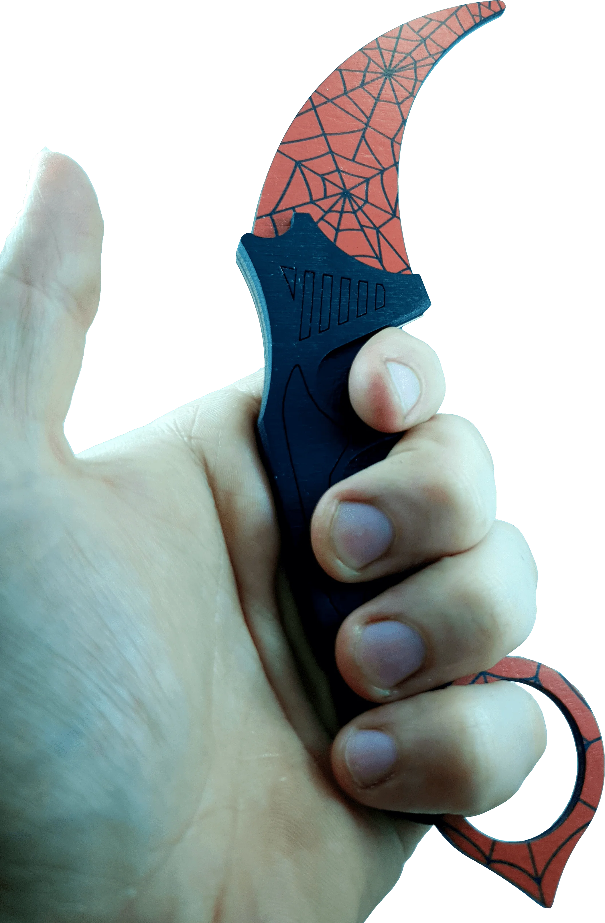 Деревянный нож керамбит Кровавая паутина CS GO | Нож кс го (деревянная реплика