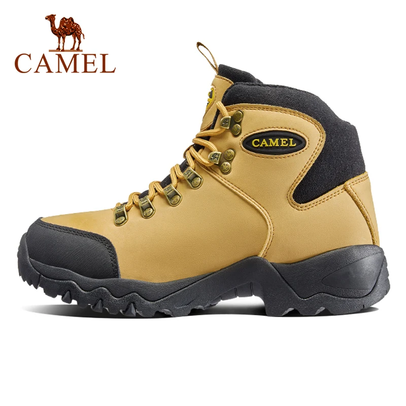 

Мужские и женские походные ботинки CAMEL с высоким верхом, прочная водонепроницаемая Нескользящая Уличная обувь для скалолазания и треккинга...