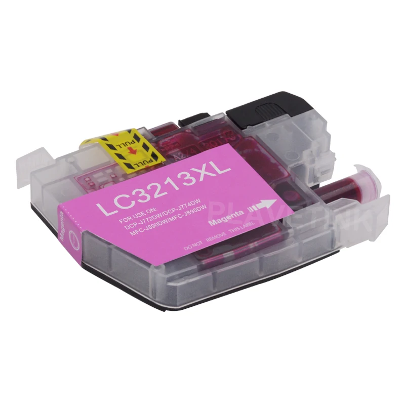 Чернильный картридж Plavetink LC3213 XL совместимый для принтеров Brother LC 3213 с чернилами на