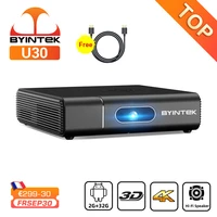 byintek u30 full hd 1080p 3d android portable mini smart 300inch home theater projector proyector for smartphone 4k cinema