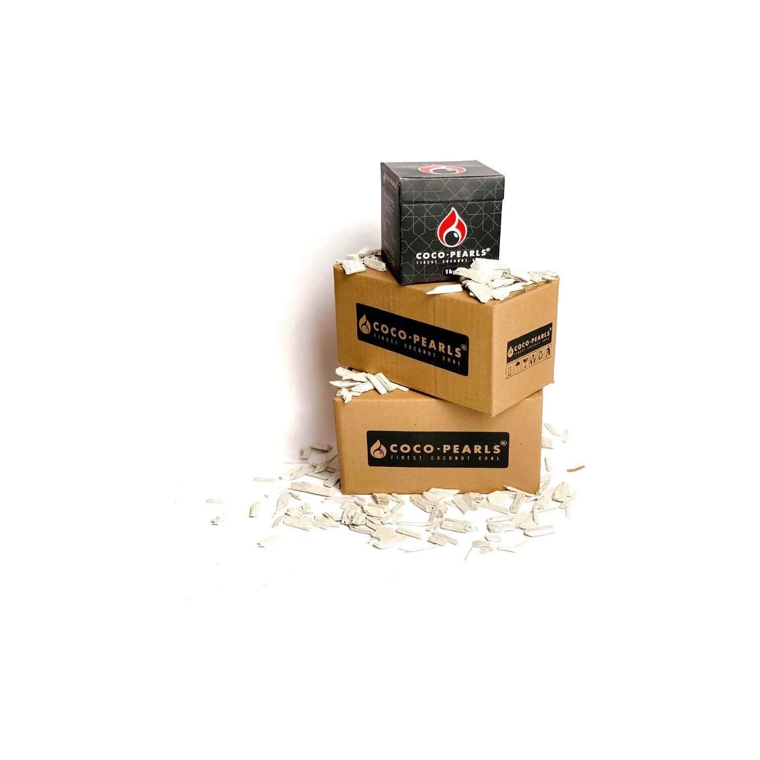 

Coco Pearls Finest Coconut Charcoal 1KG for Shisha Hookah High Quality Natural