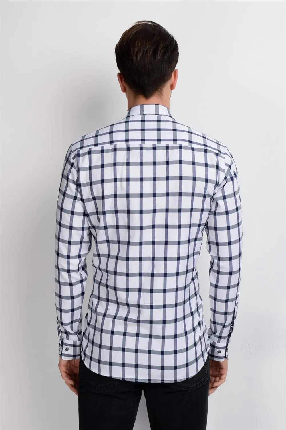 G649 DEWBERRY SHIRT -DARK BLUE | Мужская одежда