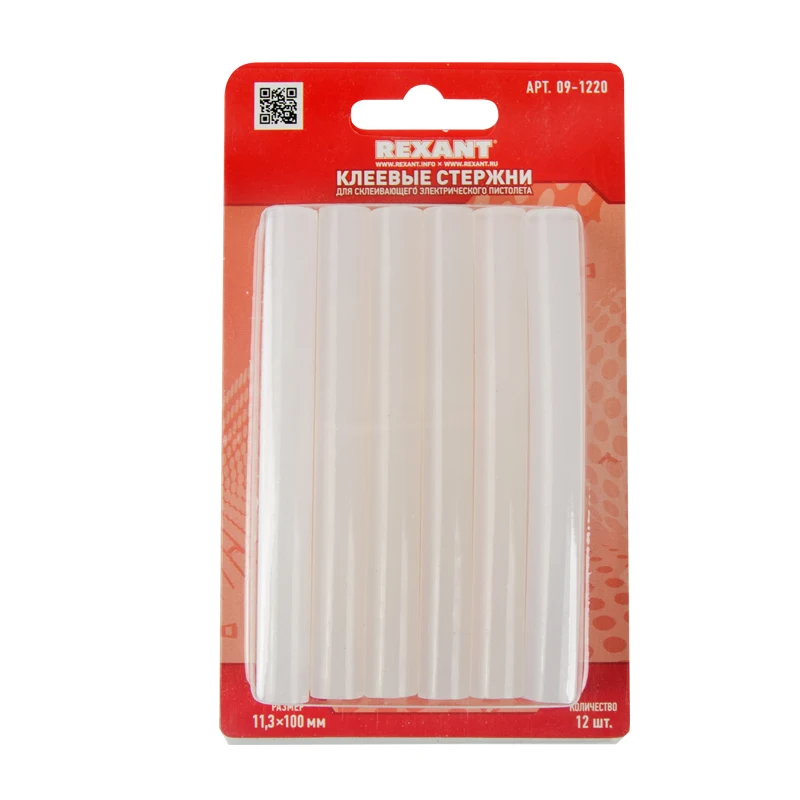 Прозрачные клеевые стержни REXANT с высокой прочностью скрепления для пистолета
