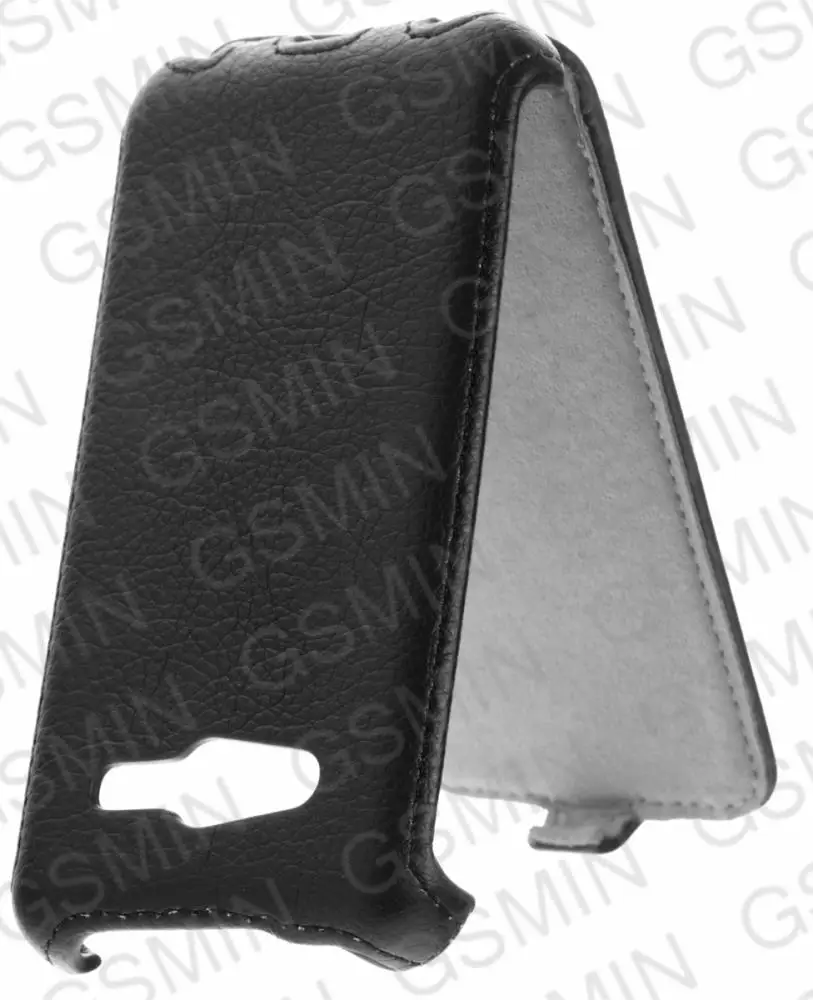 Кожаный чехол для Samsung Galaxy Core 2 Duos (G355h) Armor Case (Чёрный) | Мобильные телефоны и