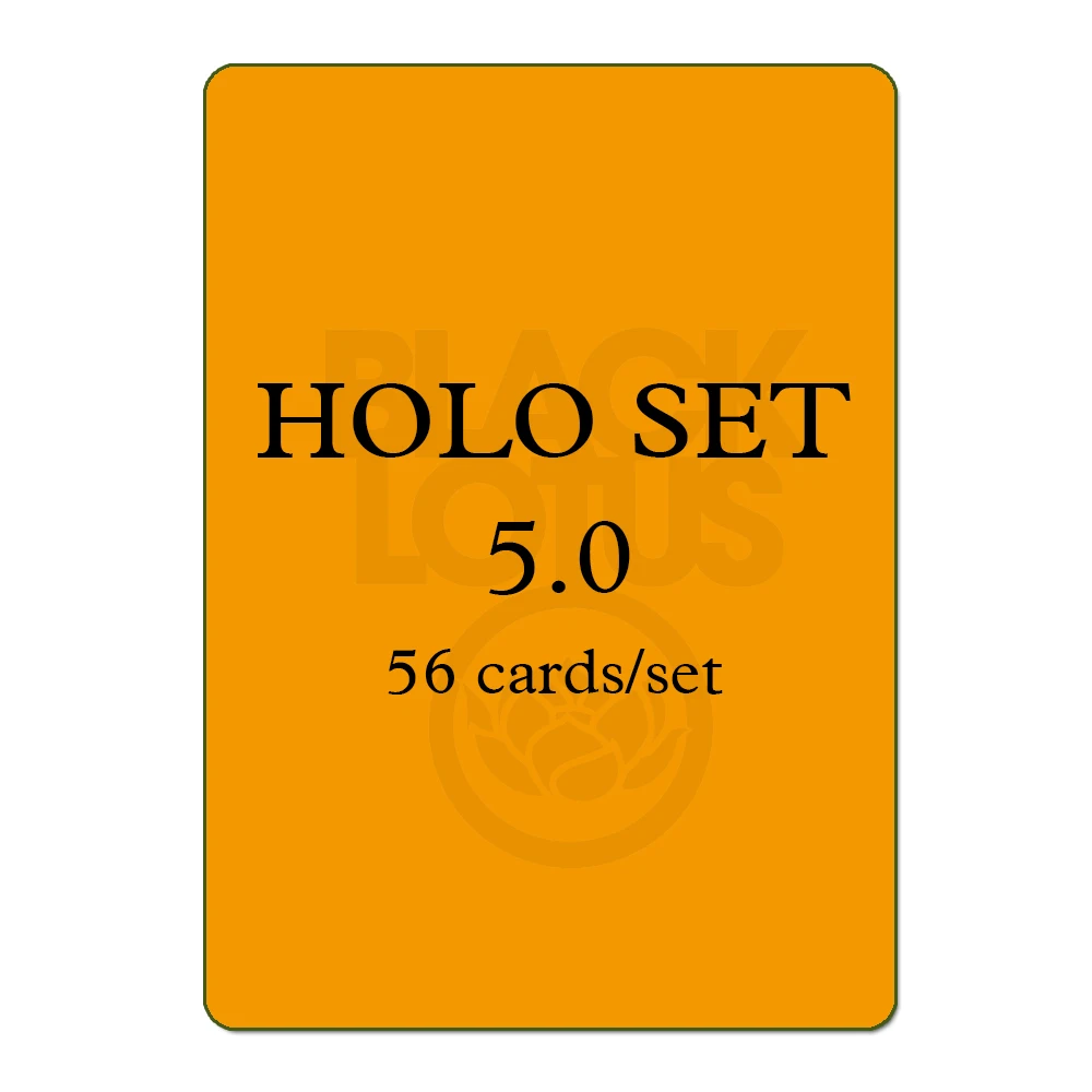 holo set 5 BL карты голограмма набор 54 шт./лот черный ядро стандартные карты набор на заказ Черный лотос высокое качество игральные карты, настольные игры Покер EDH - Цвет: holo set 5