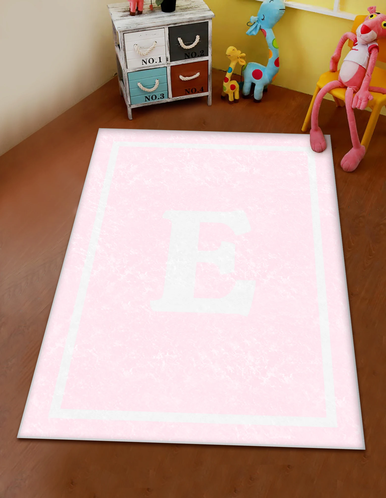 

Pink white letter E patterned modern carpet runner round carpet kitchen carpet free shipping soft tissue bedroom living room