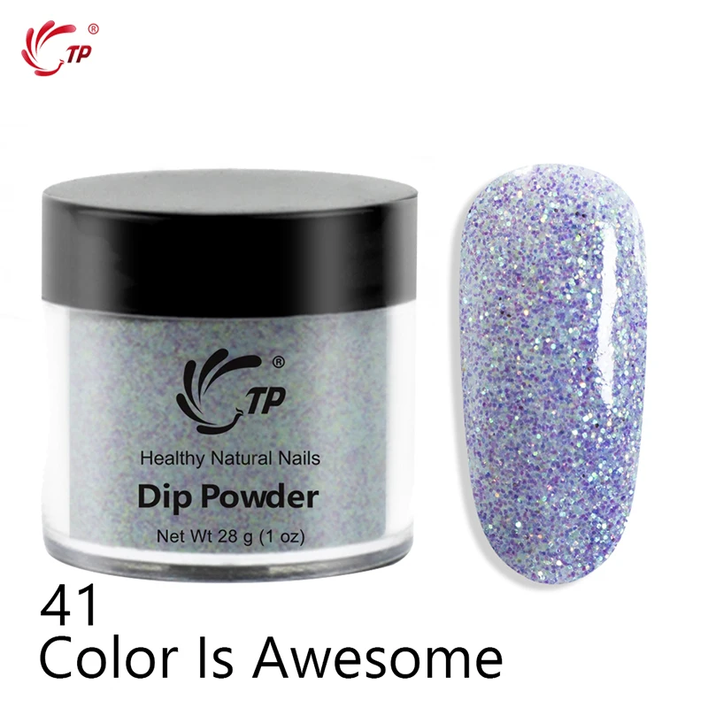 TP 28 г 1 унц. Пудра для нейл-арта, без лампы, сушит на воздухе, Рождественский мятный светильник, цветная серия, акриловая система, дип-пудра, украшение - Цвет: No 41