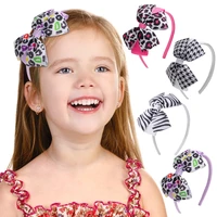zebra leopard animal print hair band chic headbands scrunchies for kids fashion decorate new year 2021 gifts hair accessories