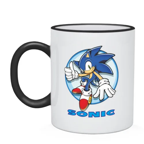 Кружка двухцветная Sonic | Дом и сад
