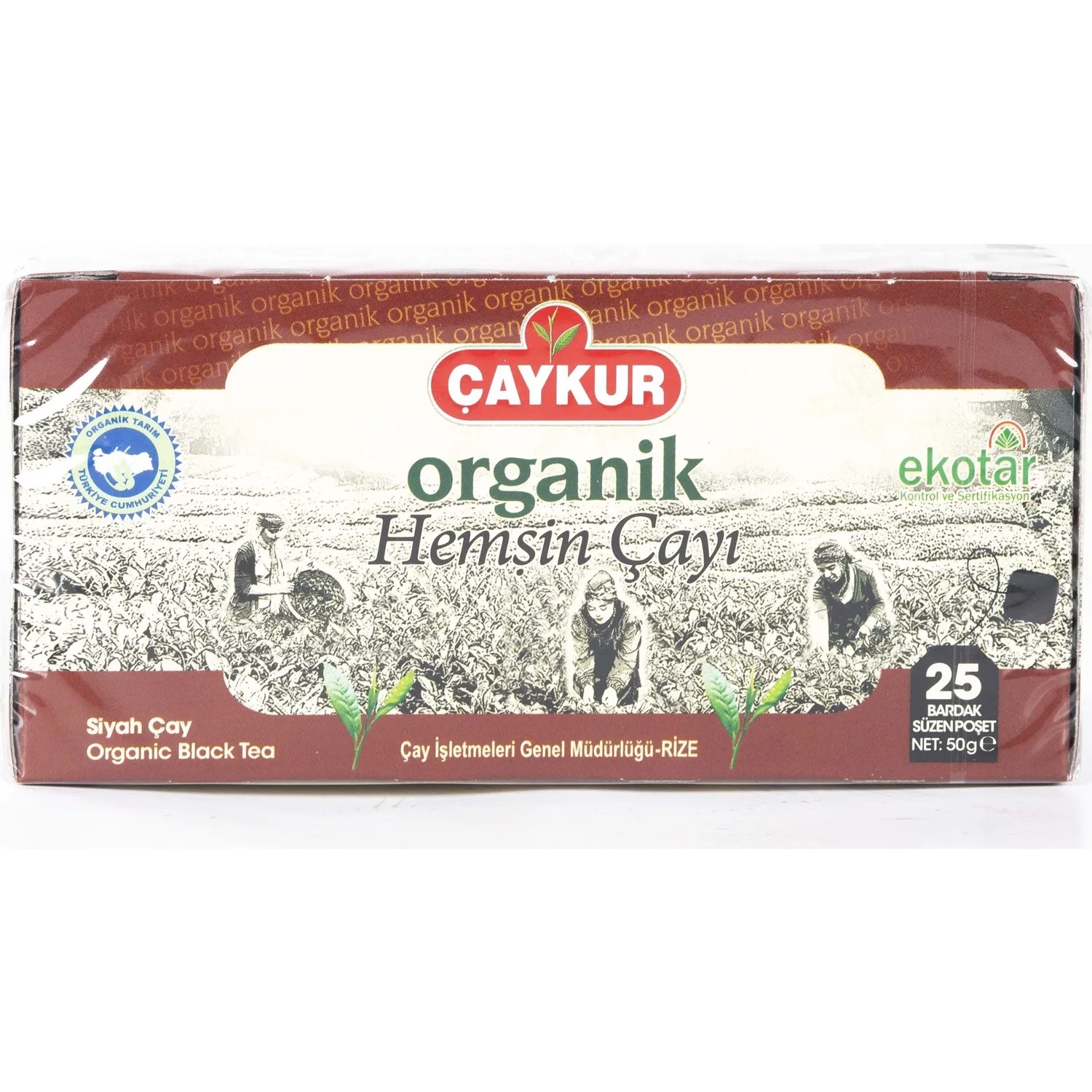 

Çaykur Organic Hemşin Tea, with its PERFECT TASTE AND ITS PERFECT DRINK, Strained Glass Bag 25 Pack 50 Gr FREE SHİPPİNG