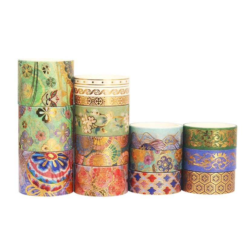 

Washi Tape Vintage Sticker Bullet Journal Supplies Stationery Products DecorativeTape Diary Scrapbooking Papelaria Colored Paper