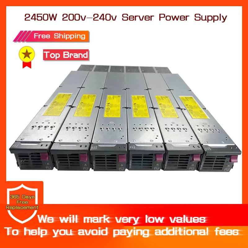 

Блок питания для сервера HP C7000, 2450 Вт, 200-240 В, 499243-B21 500242-001 488603-00 ETH
