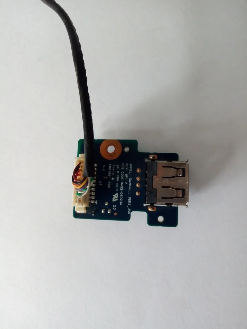 Плата включения с USB разъемом для ноутбука Samsung R418 Suzhou l ddr3 (BA92 06023A) Rev