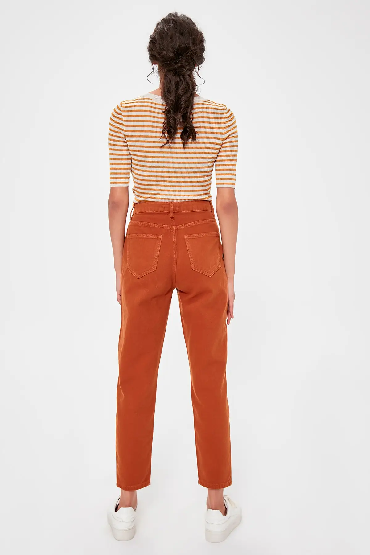 Trendyol Camel High Bel Mom Jeans TWOAW20JE0187 |