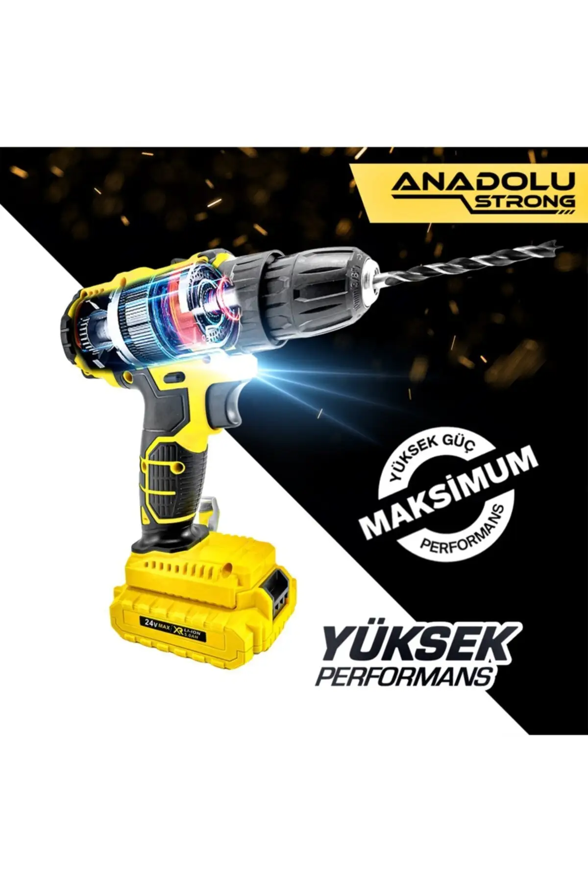 

24v Shockless Dual Cordless Li-ion Battery Screwdriver