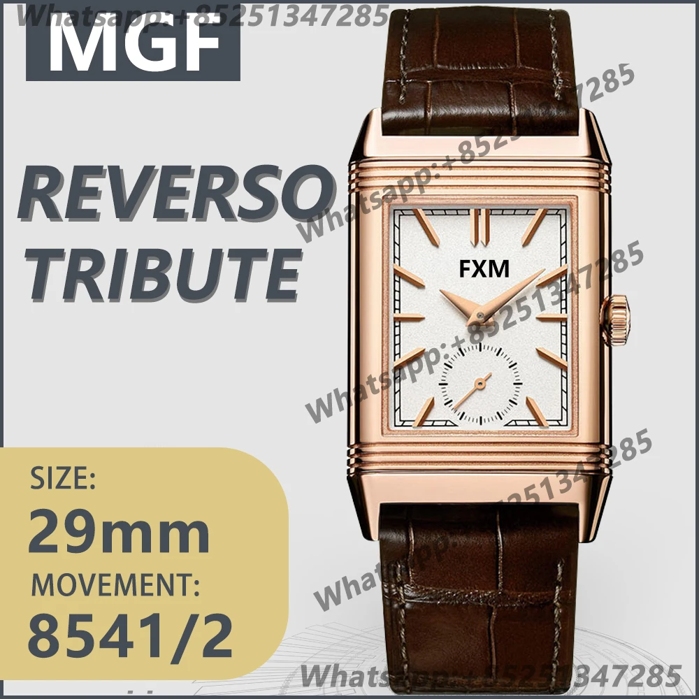 

Men's Automatic Mechanical Luxury Watch 49mm Reverso Tribute Two Face MGF1:1 Best Edition18K Gold AAA Watch Replica Super Clone