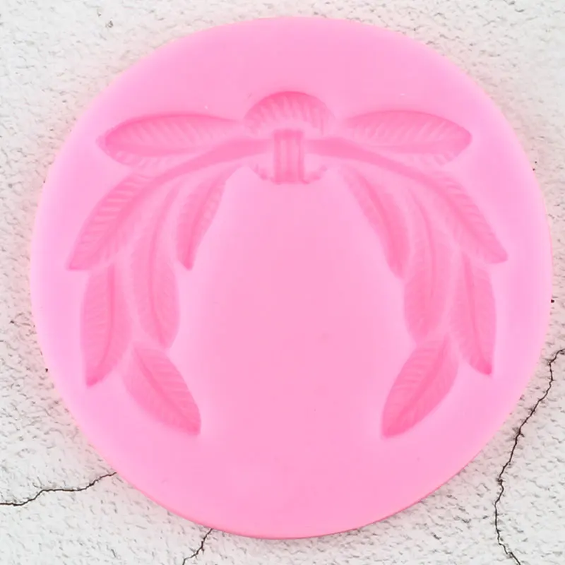 Лавровый венок силиконовая форма листья ювелирные изделия Смола формы рельефный