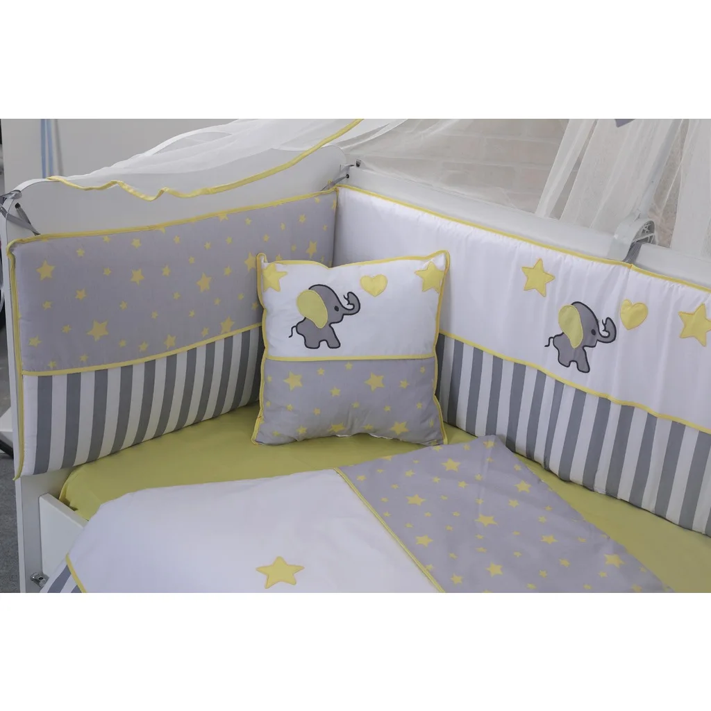 

Baby Bedding Sets Satin Bed Linen Cotton Cover Bed Sheets Ornamental Pillow Cradle Bumpers In The Crib Four Seasons 11 Pcs