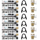 6 шт., райзер VER 010X USB 3,0 PCI-E, Райзер, экспресс-кабель, Райзер для видеокарты X16, Райзер-карта PCI-E для майнинга