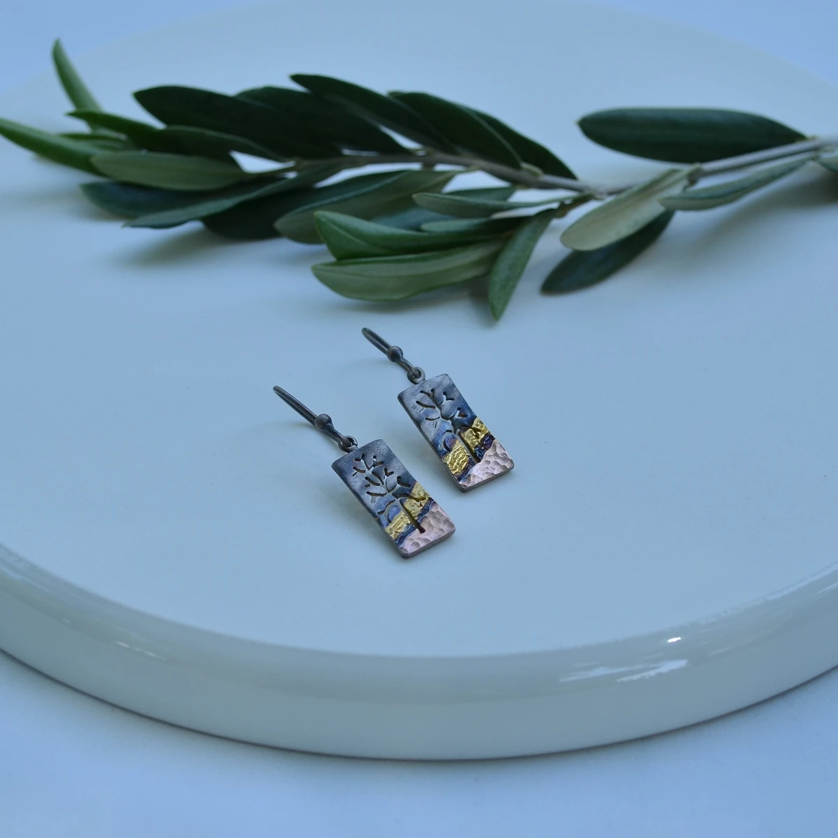 Handmade silver earrings free shipping from Turkey