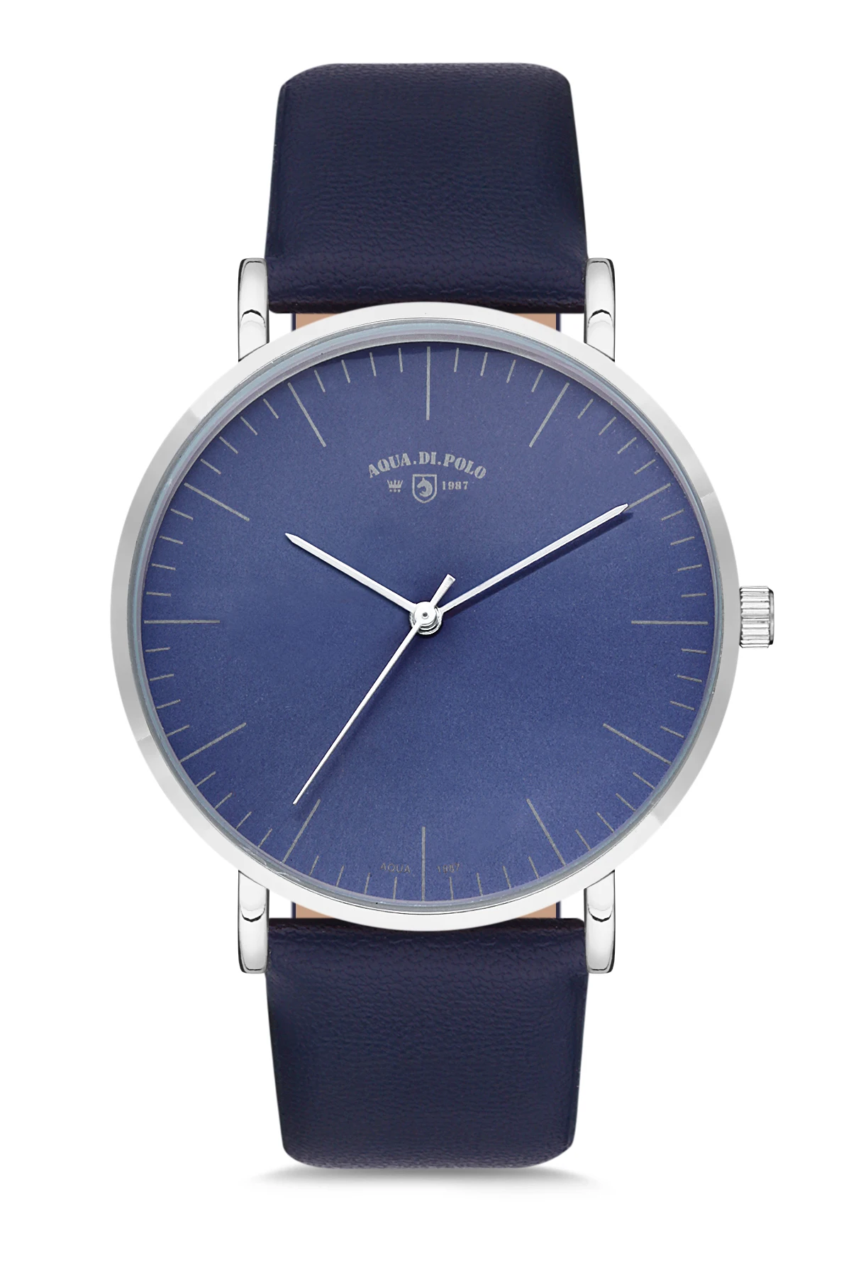 

2020 Топ Роскошные брендовые модные мальчиков и девочек темно-синие кожаные кварцевые наручные часы APSV1-A8779-UD771 Aqua di поло 1987