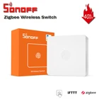 Беспроводной переключатель SONOFF SNZB-01 Zigbee, Умный домашний переключатель с уведомлением о низком заряде батареи через e-WeLink App, работает с SONOFF ZBBridge