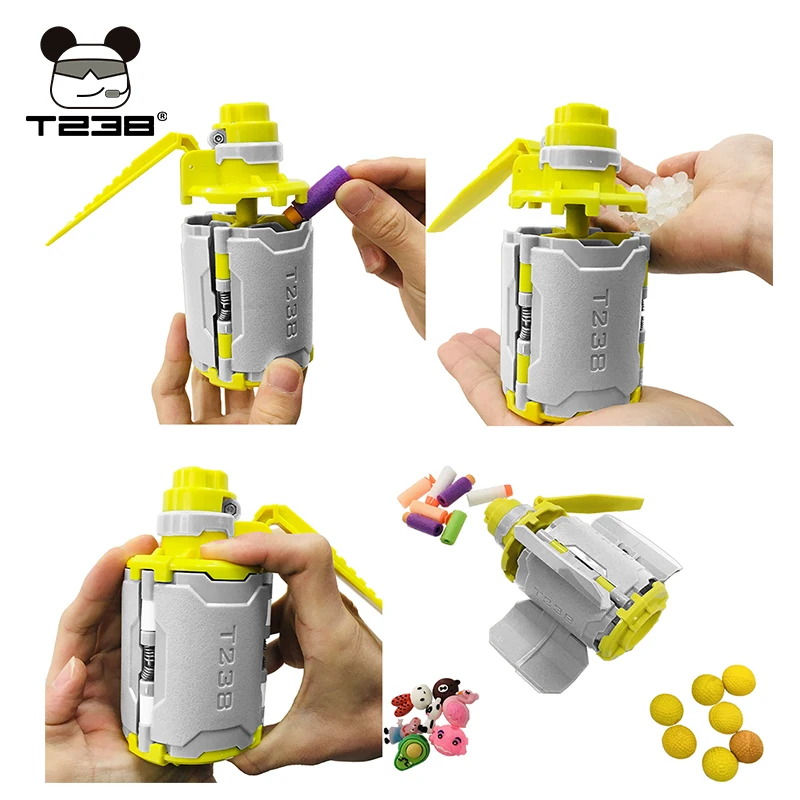 T238 желто-серая граната Водяная бомба Пейнтбол тактический реквизит с временной