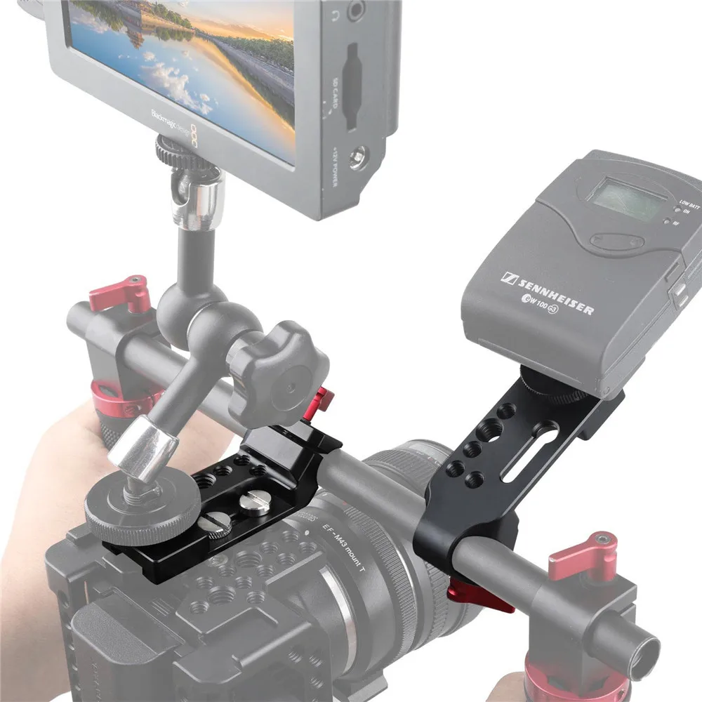 Мини камера SmallRig с быстроразъемной пластиной и одним 15 мм стержневым зажимом