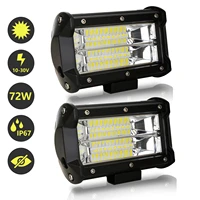 led worklight 72w led auxiliary lights 12v 24v 27600lm headlight for tractor offroad reversing lamp ip67