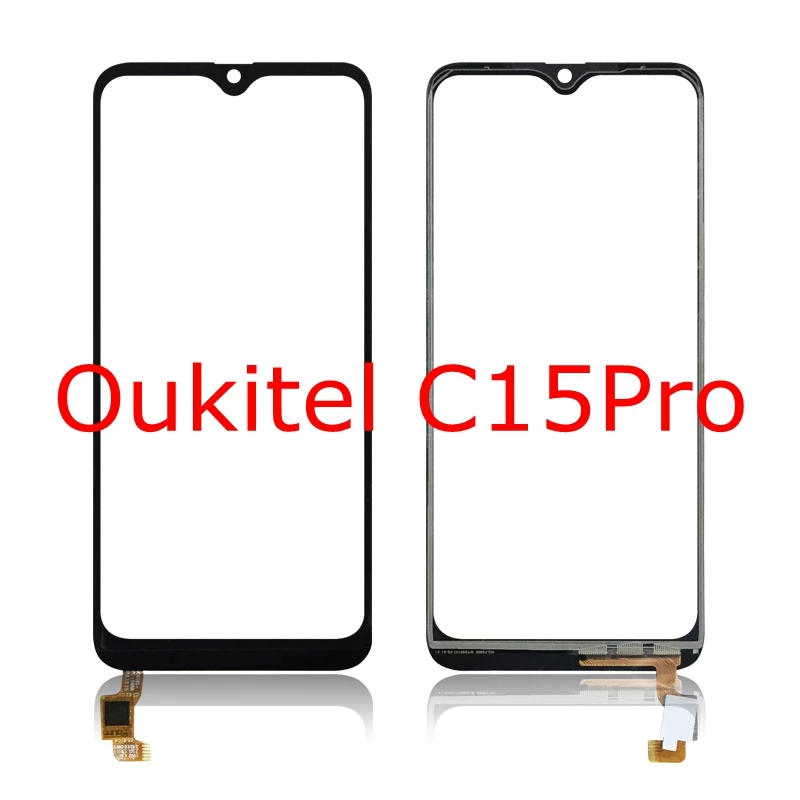 100% Tested Sensor For oukitel C15 Pro Touch Screen Lens Panel Replacement C12pro C12 C13 Glass | Мобильные телефоны и