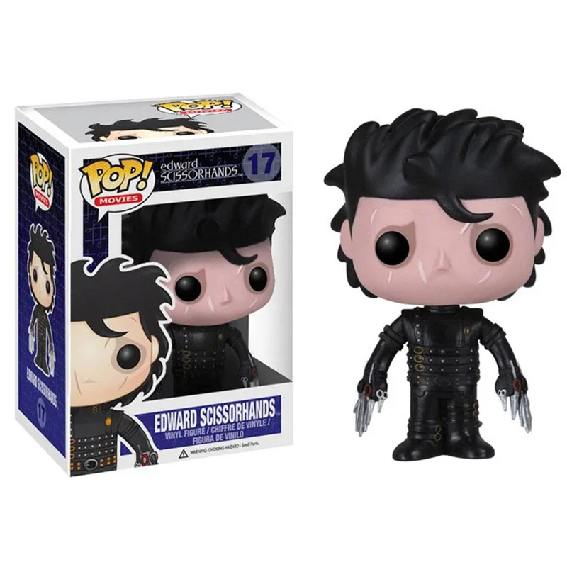 with box Funko Pop Edward Scissorhands фигурка#17 Игрушки для коллекции 10 см - Цвет: with box