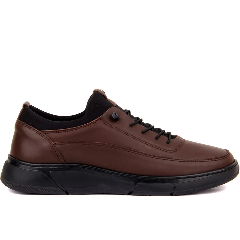 

Sail Lakers-коричневая мужская повседневная обувь из натуральной кожи; Удобная обувь на плоской подошве