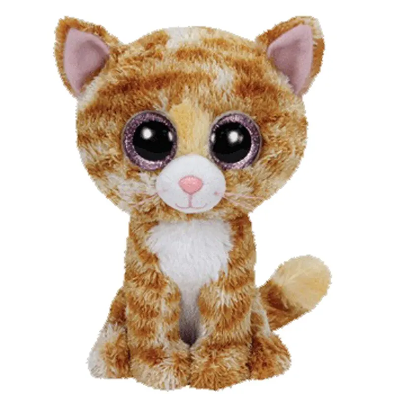 Yellow Cat Ty мягкая и плюшевая серия животные коты игрушки для детей 15 см - Цвет: Yellow Cat