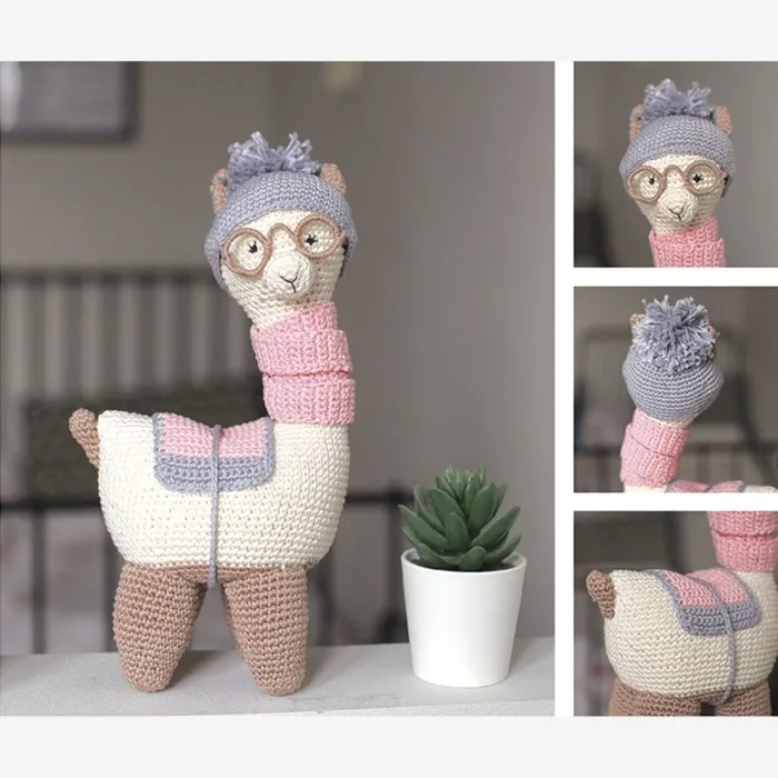 Мягкая игрушка 'Лама Дэйзи' набор для вязания амигуруми 17 x 5 15 см | Дом и сад