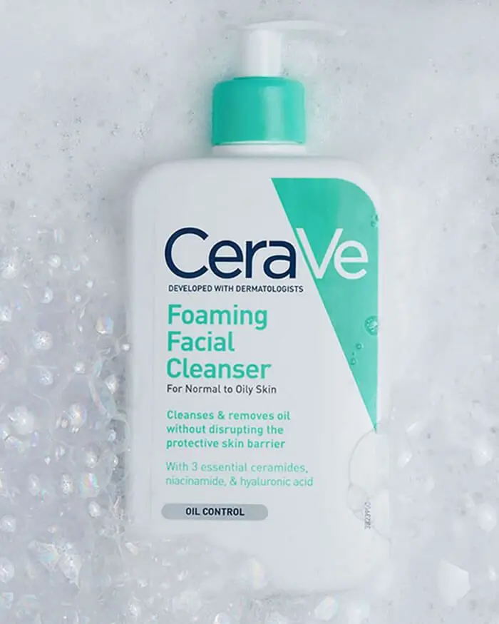 

Cerave Foaming Facial Cleanser For Normal To Oily Skin 236 473 Ml Cleanses Removes Oil Hyaluronic Acid Niacinamide Oil Control