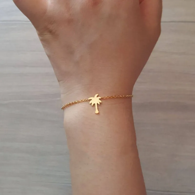 Гаваи пляж ювелирные изделия тропическим принтом Листья Браслет с деревом s для