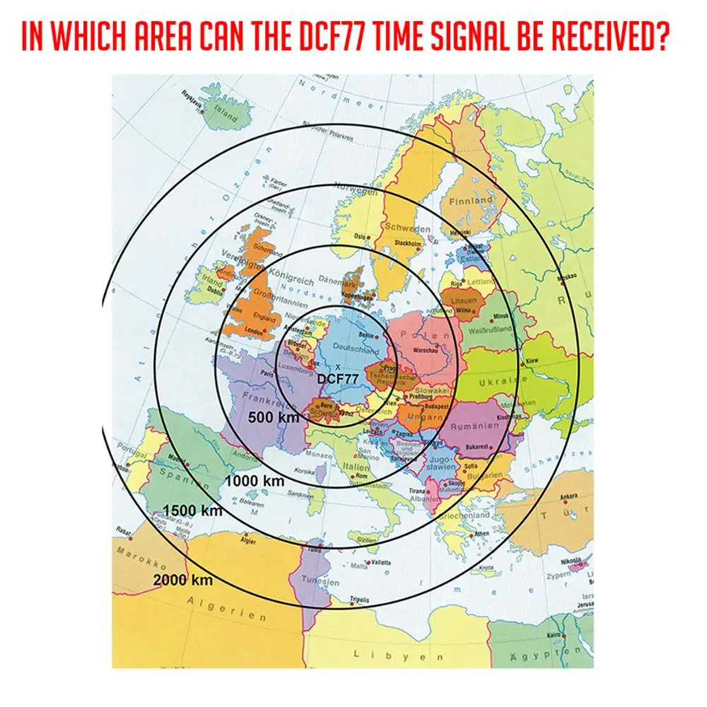 Беспроводная метеостанция с 2 датчиками приемник DCF для прогноза погоды барометр