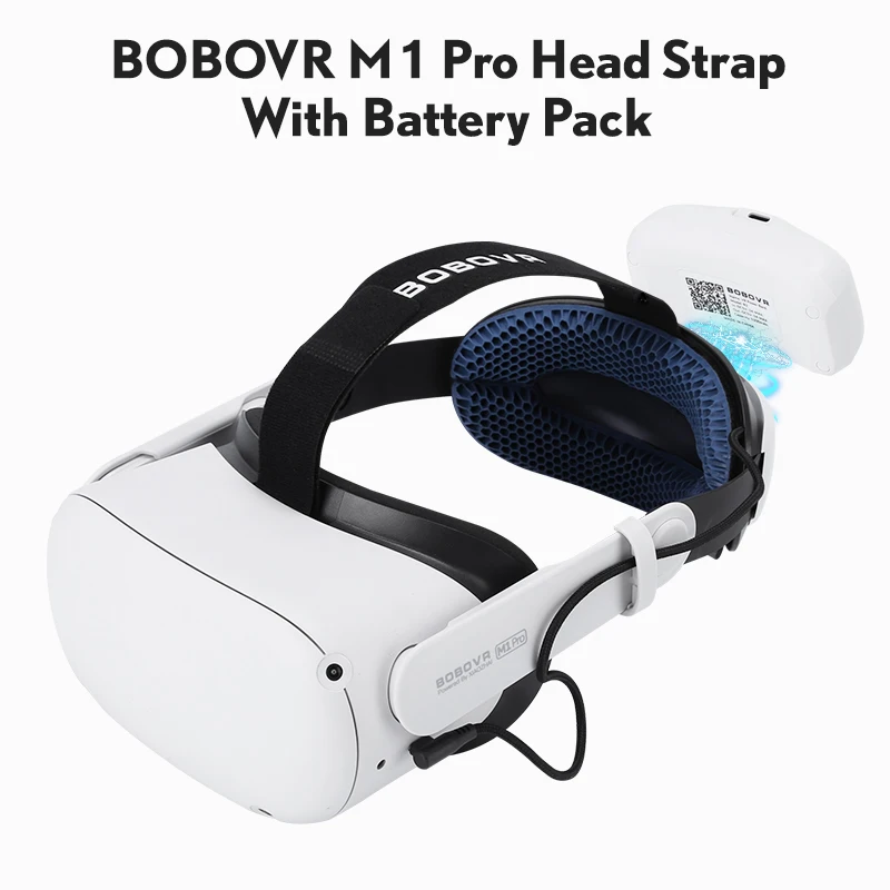 BOBOVR M1 Pro ремень с батарейным блоком для мета квеста 2 соты нескользящий сменный