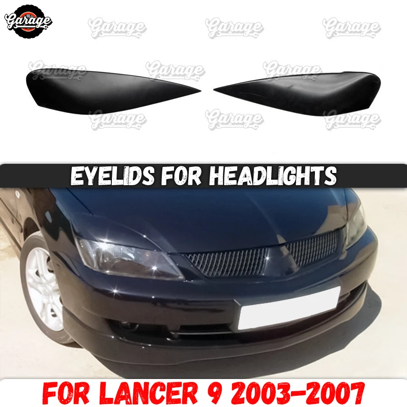 Накладки для фар Mitsubishi Lancer 9 2003-2007 из АБС-пластика | - Цена: 1552.34