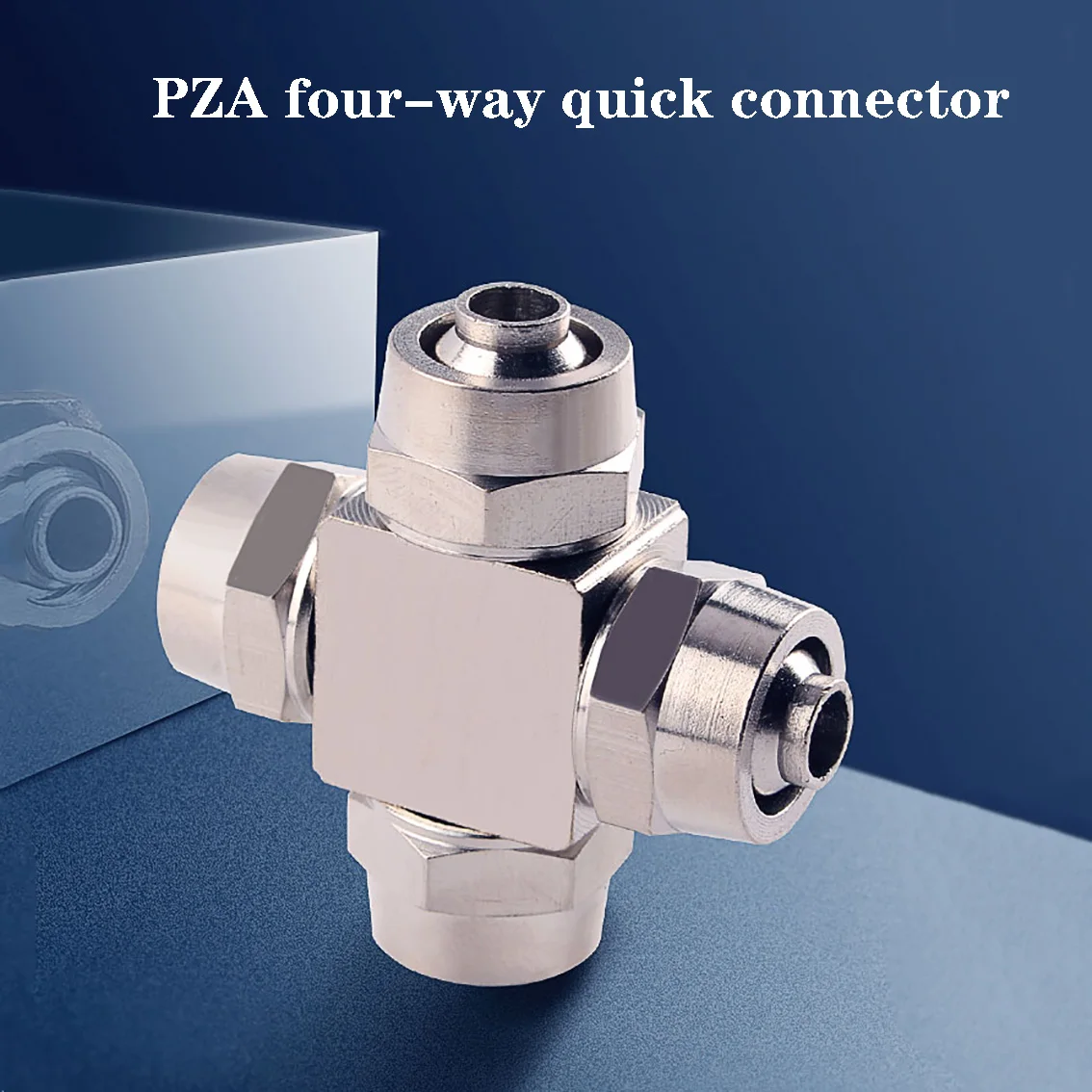 

1Pcs Nickel Plated Copper 4 6 8 10 12 Pneumatic Quick Connector OD Hose Push In Air Fitting Plumbing For Air Water Tube Cross