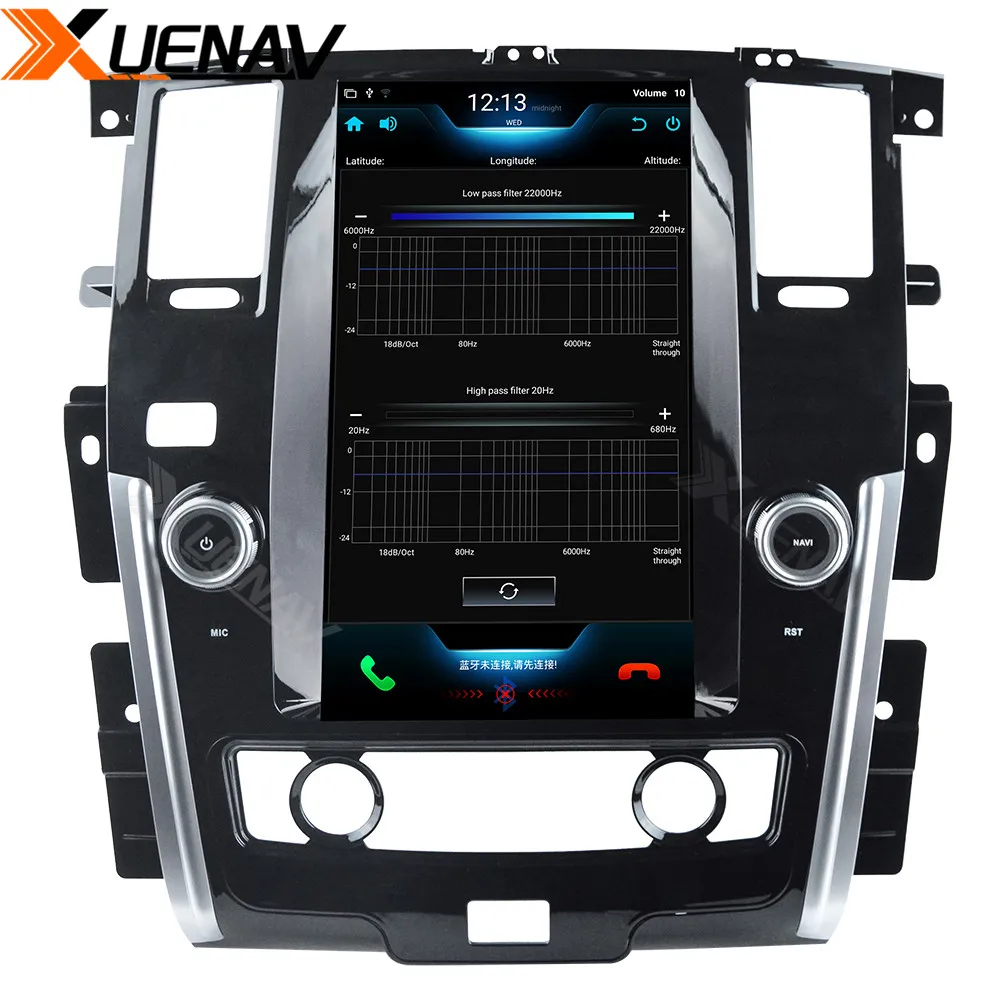 

XUENAV 13.6 Inch Vertical Screen 2Din Android DVD Player For-Nissan Patrol 2016-2019 GPS Navigation Car Stereo Multimedia Player