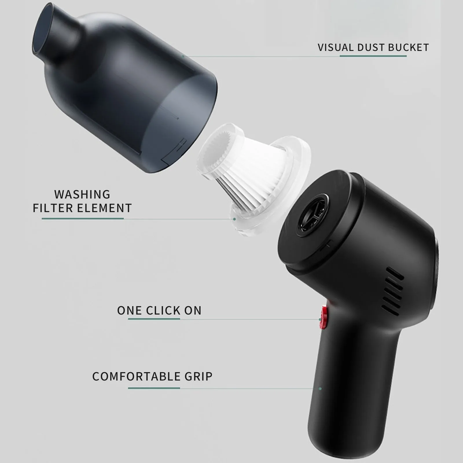 

Беспроводной ручной пылесос, мощный ручной пылесос, 8000 па, 120 Вт, удобный и выдвижной