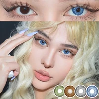 Bio-essence Pair Colored Contact Lenses for Eyes Blue Lenses Green Eye Lenses Natural Lenses Gray Eye Contact Fashion Lenses
