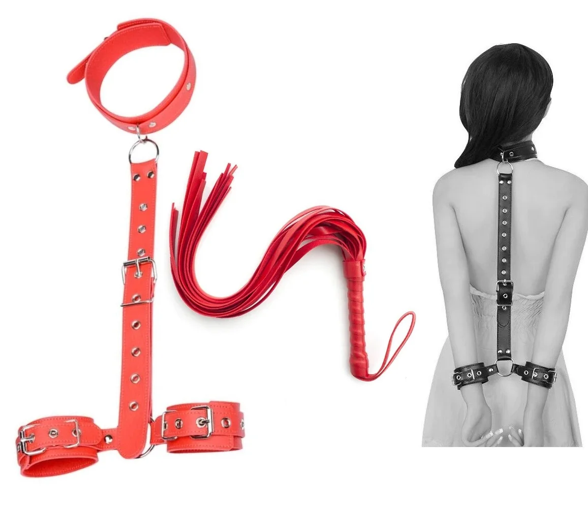 Сексуальные наручники ошейник для взрослых игры Фетиш флирт БДСМ секс бандаж