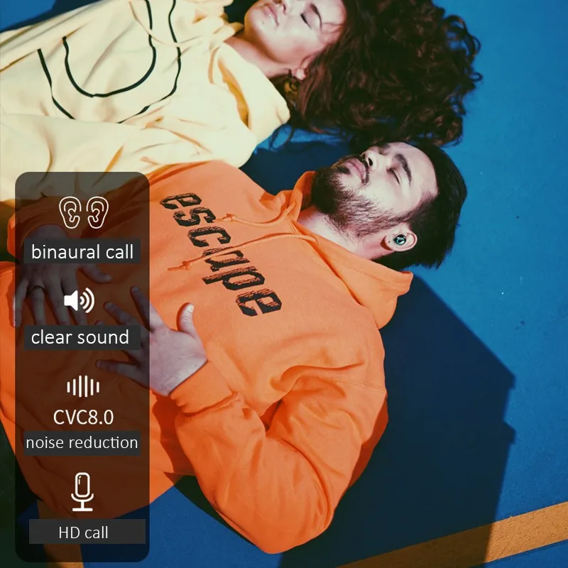 Беспроводные наушники Bluetooth TWS с шумоподавлением Handsfree беспроводная гарнитура