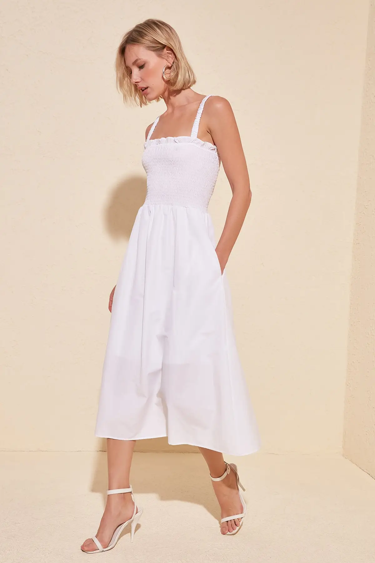 Платье с низким вырезом на спине TWOSS20EL1563|Женские платья| |