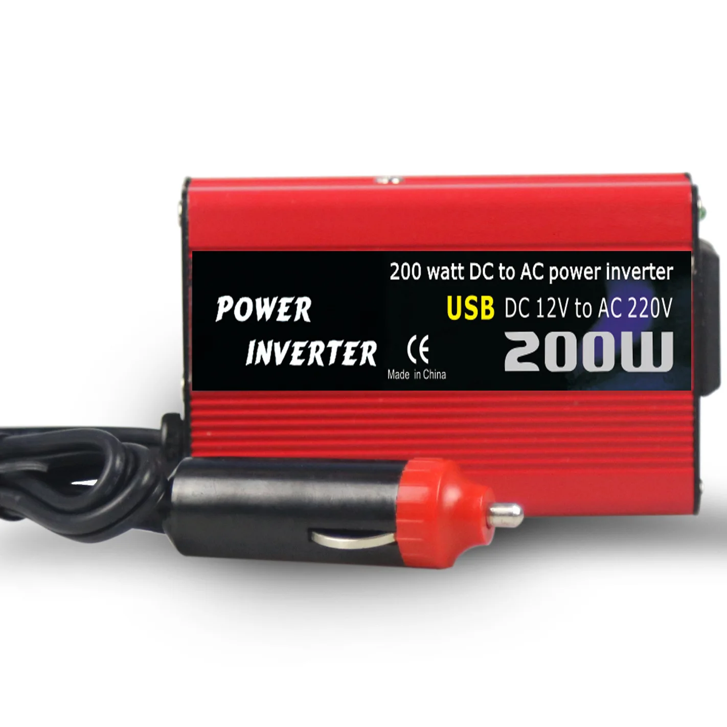

200W DC to AC Power Converter DC 12V to 110V/220V AC Car Inverter Automatic Transformer With Dual USB Car Adapter